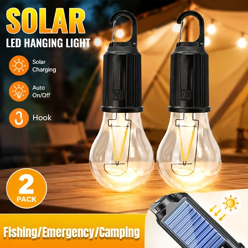 Camping Solar Lantern - Luces LED solares para acampar, luz