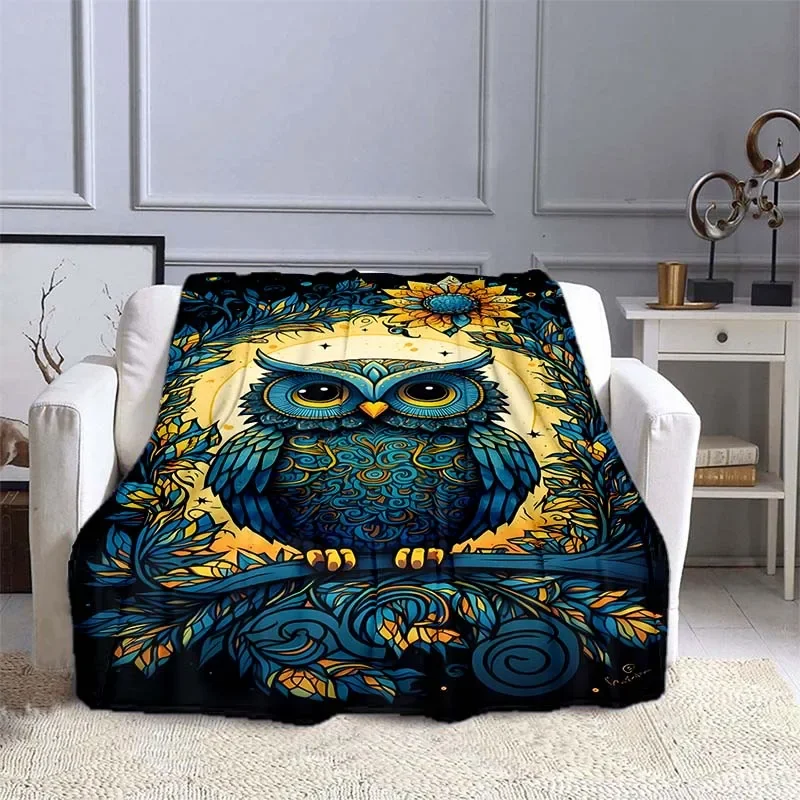 Outdoor Camping Heated Blanket - Manta con patrón de búho para