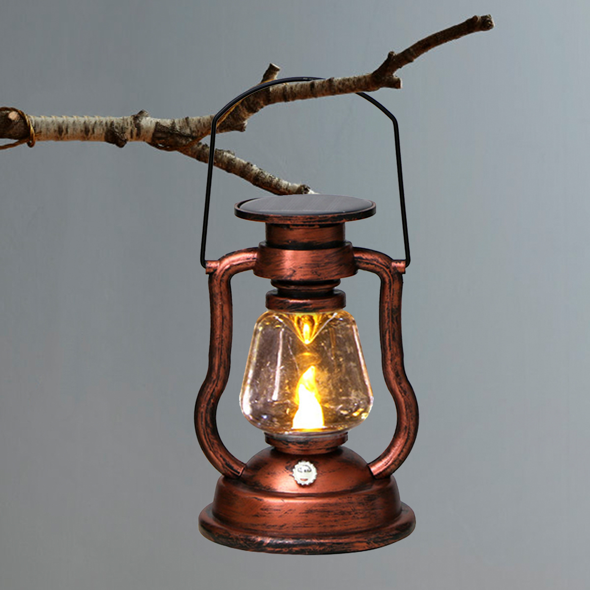 Camping Solar Lantern - Luz de Ambiente Retro LED Solar,