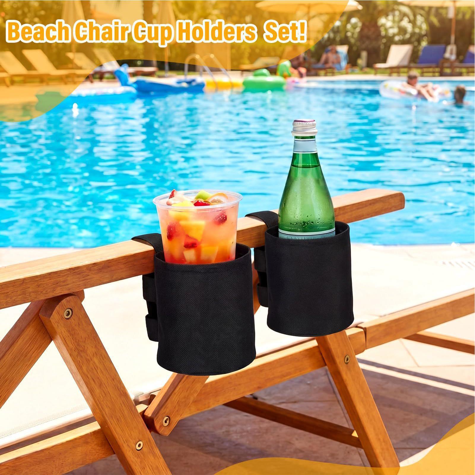 Outdoor Camping Lounge Chairs - Portavasos Universal para Botellas, Funda Portátil