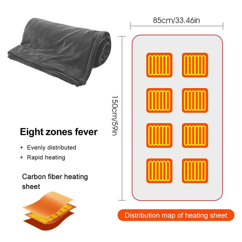 Outdoor Camping Heated Blanket - Chal con calefacción, chal eléctrico con