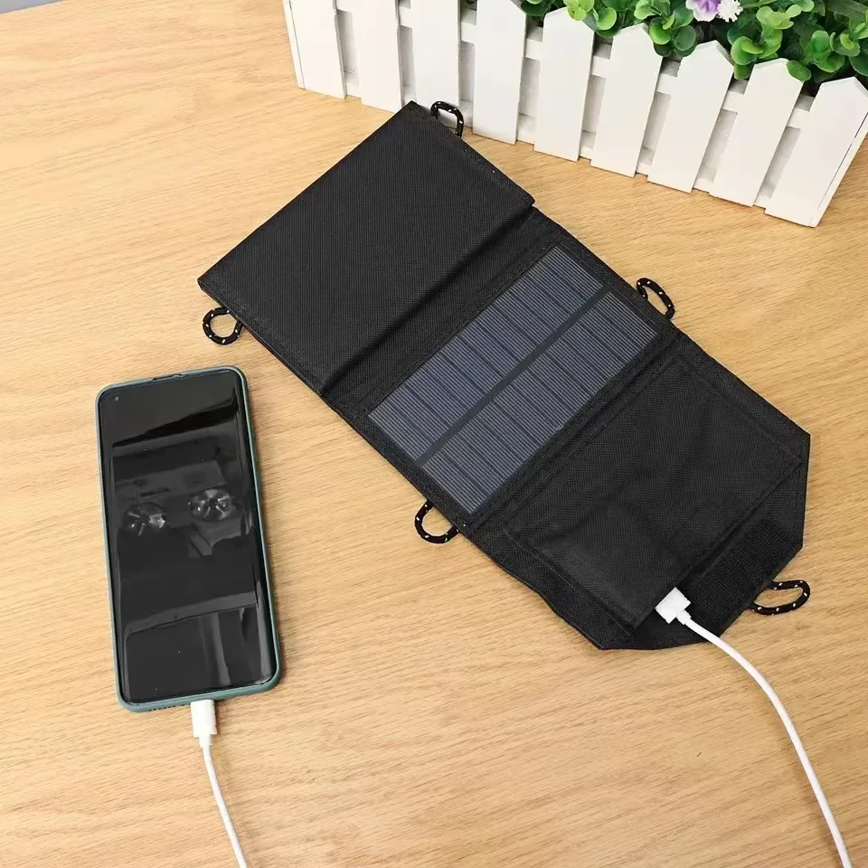 Zd Outdoor Camping - Panel Solar Plegable de 500W, 4