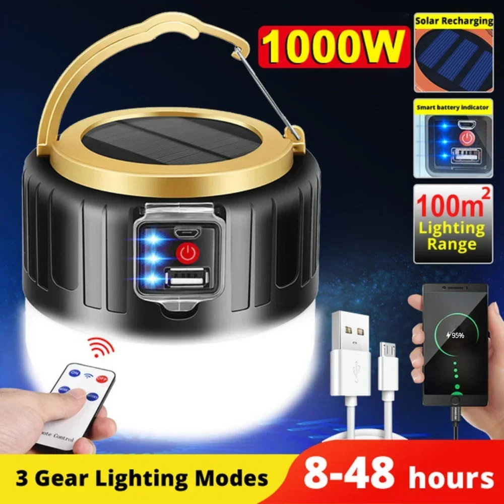 Camping Solar Lantern - Luz Solar para acampar, linternas LED