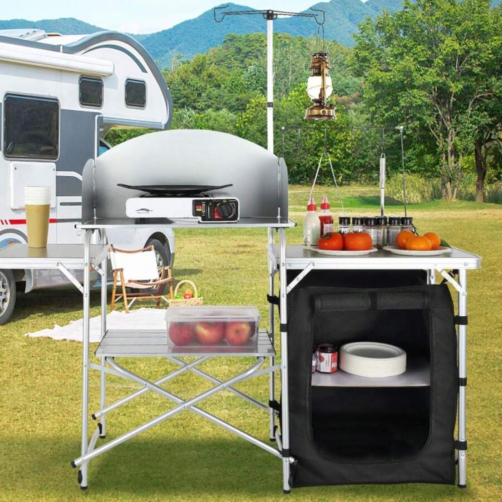 Mesa de Cocina Plegable para A - Outdoor Camping Kitchen Setup reseña y precio