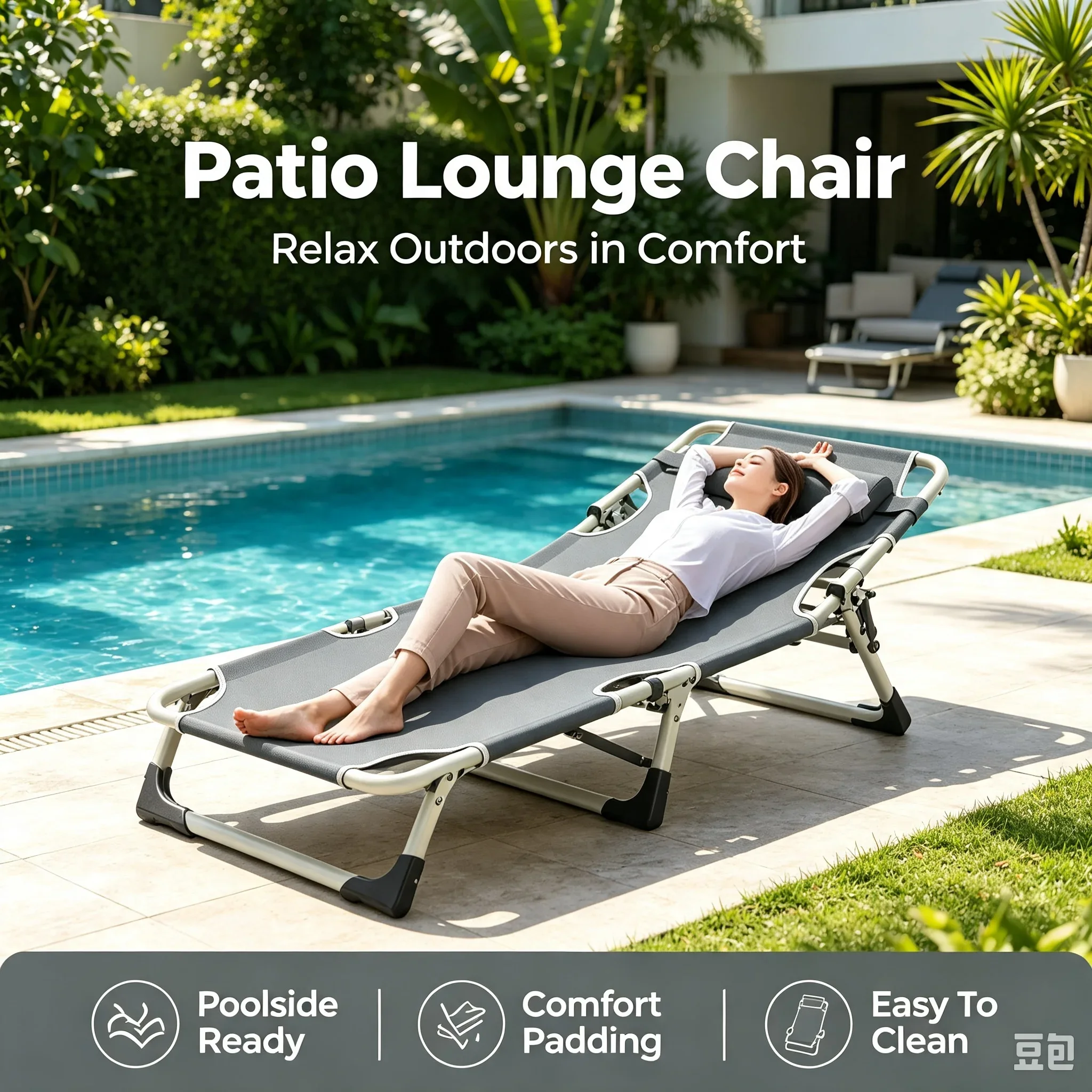 Silla Plegable Reclinable de D - Outdoor Camping Lounge Chairs reseña y precio
