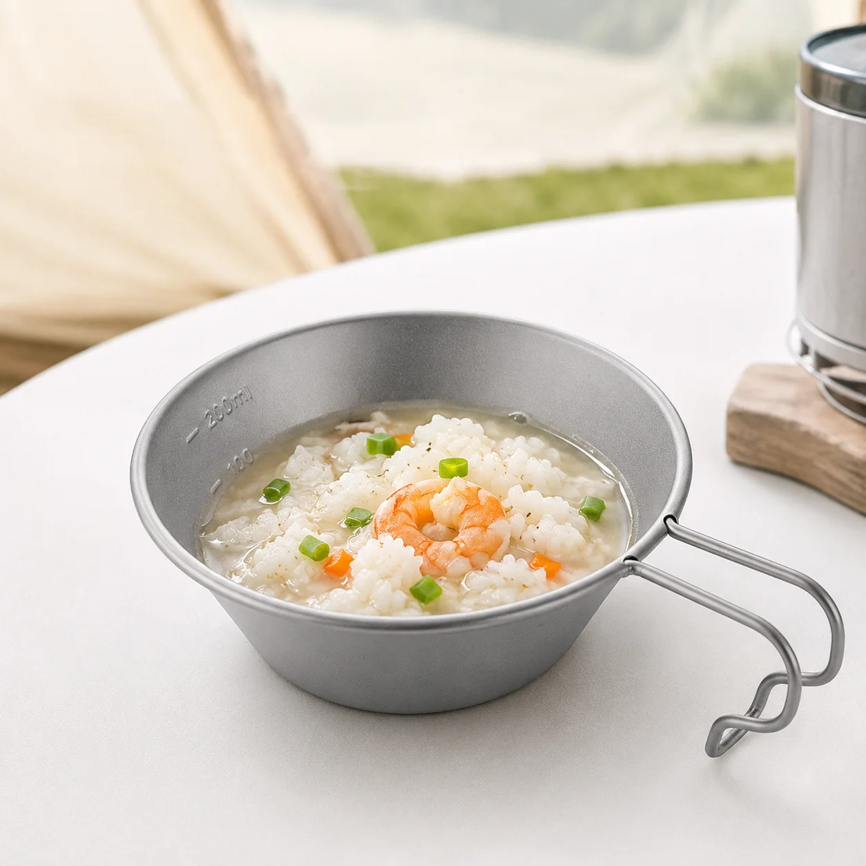 Tazón Sierra de Titanio, Taza  - Outdoor Camping Meals reseña y precio