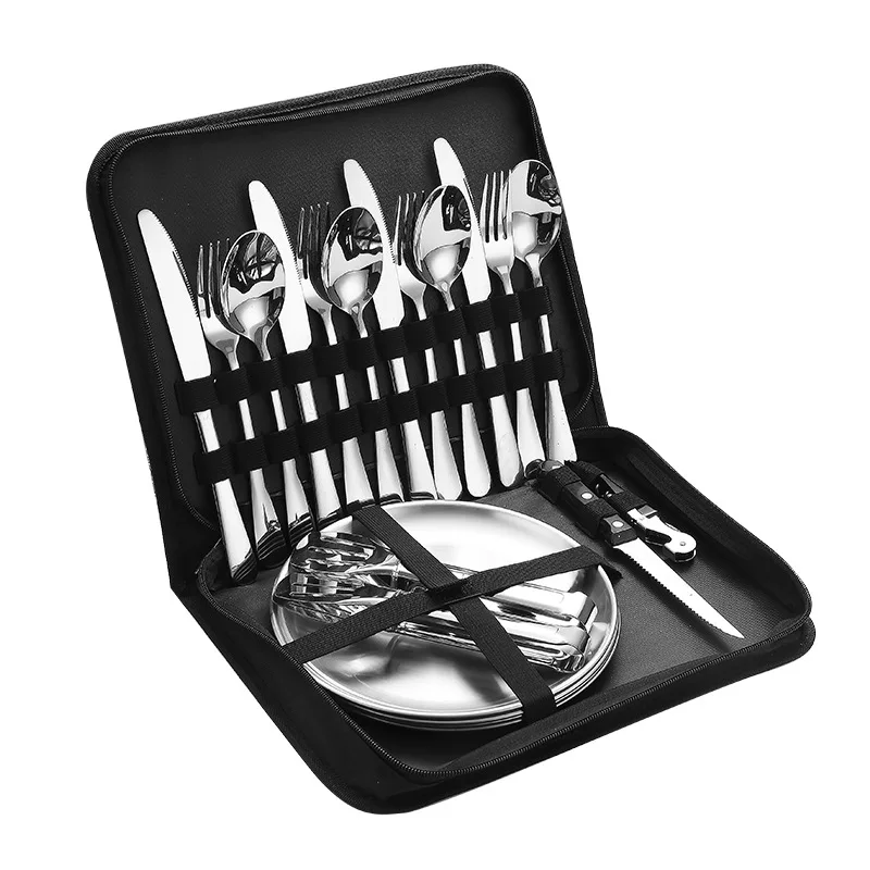 Juego de Cubiertos Portátiles  - Outdoor Camping Meals reseña y precio