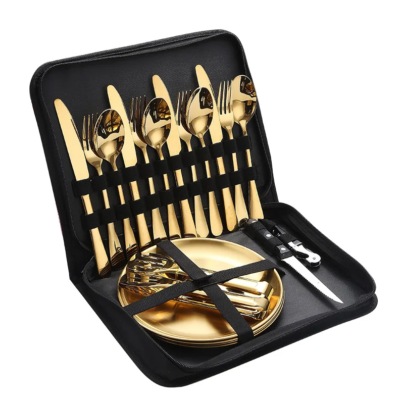 Juego de Cubiertos Portátiles  - Outdoor Camping Meals reseña y precio