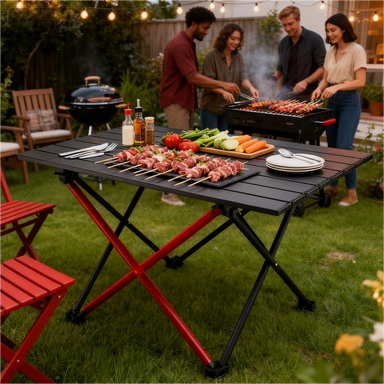 Nueva Mesa Plegable Portátil E - Outdoor Camping Meals reseña y precio