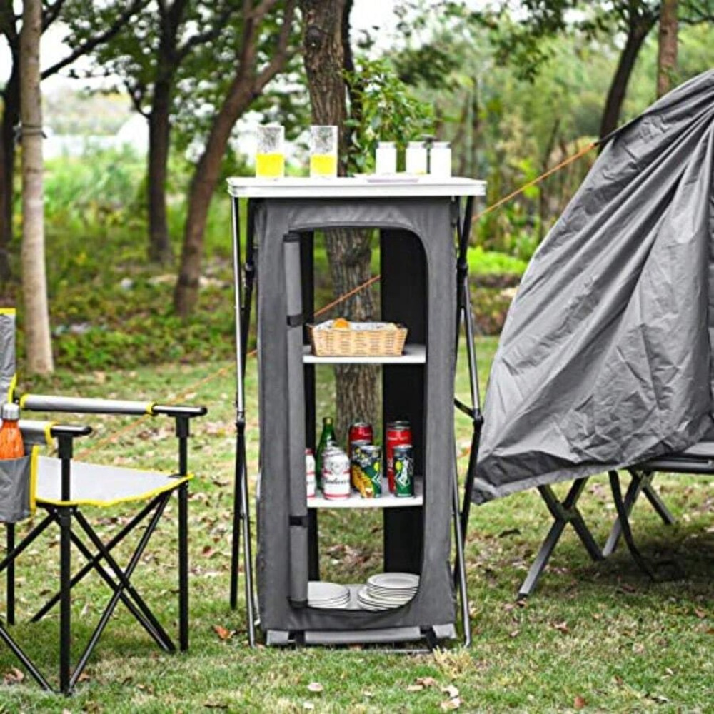 Armario de Almacenamiento Pleg - Outdoor Camping Kitchen Setup reseña y precio