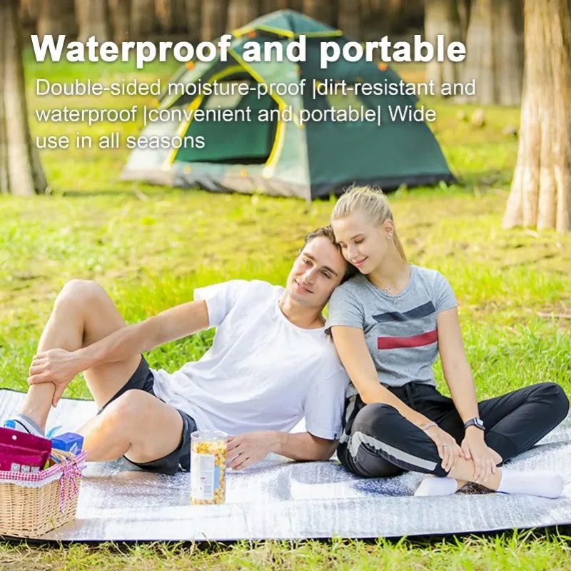 1/2 piezas de tapete impermeab - Outdoor Camping Mat Waterproof reseña y precio