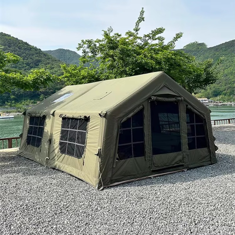 Tienda de campaña inflable aut - Outdoor Camping Inflatable Tent reseña y precio