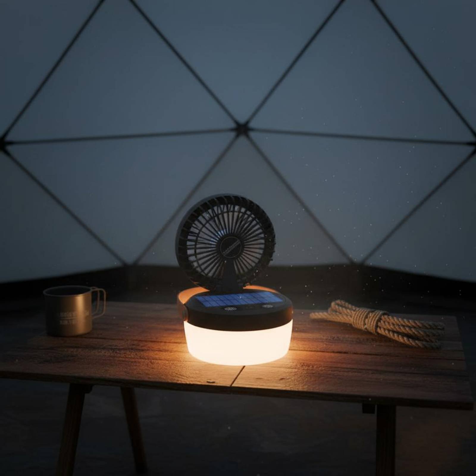Linterna de Camping Solar con  - Camping Solar Lantern reseña y precio