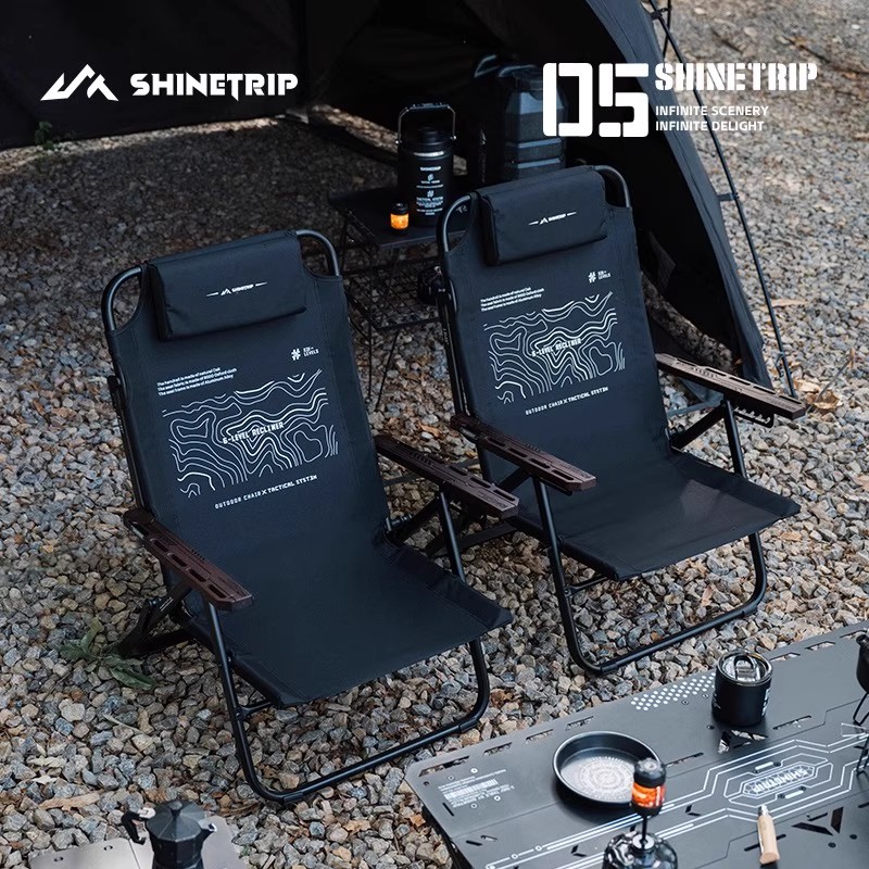 ShineTrip-sillón plegable para - Outdoor Camping Lounge Chairs reseña y precio