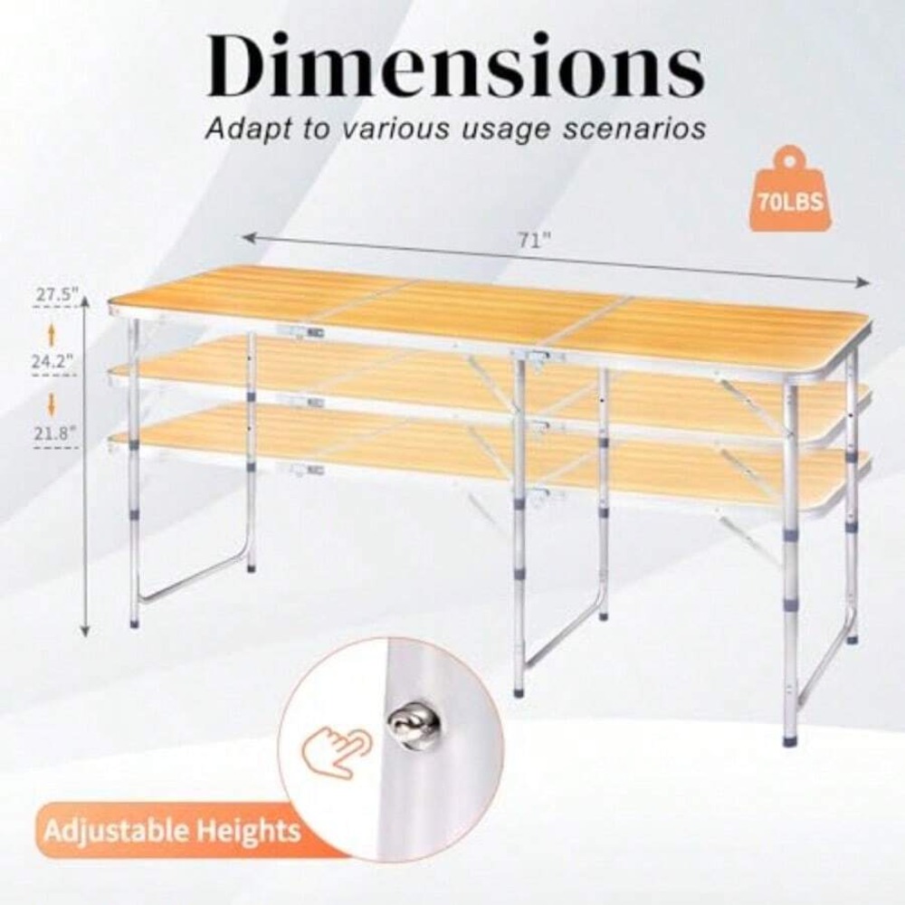 Mesa Plegable Portátil para Ca - Outdoor Camping Kitchen Setup reseña y precio