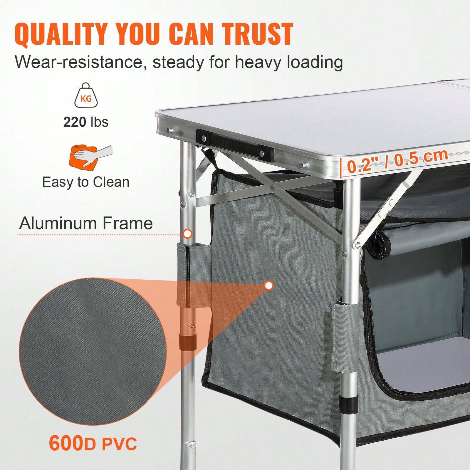Mesa de cocina plegable de mon - Outdoor Camping Kitchen Setup reseña y precio