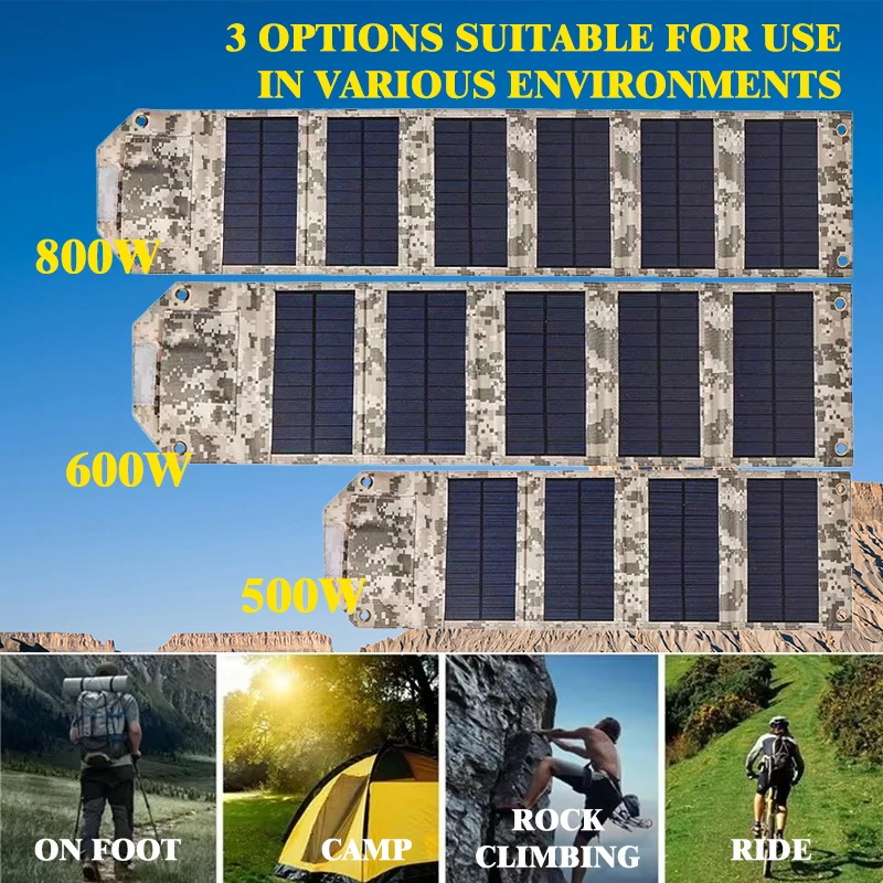 Cargador Solar Plegable de 500 - Zd Outdoor Camping reseña y precio