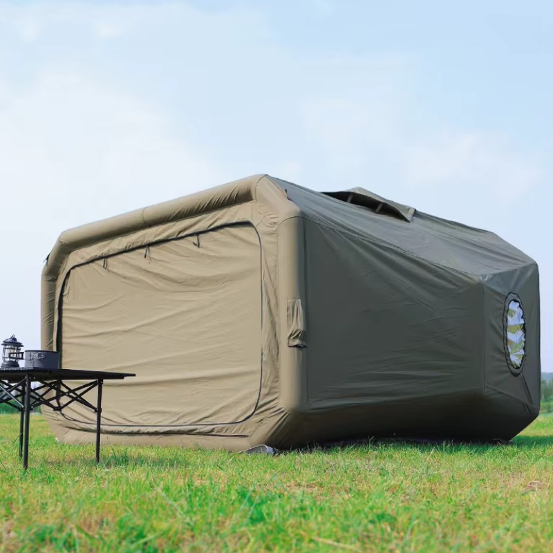 Tienda de campaña con estructu - Outdoor Camping Inflatable Tent reseña y precio