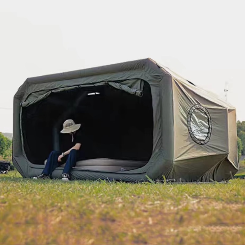 Tienda de campaña con estructu - Outdoor Camping Inflatable Tent reseña y precio