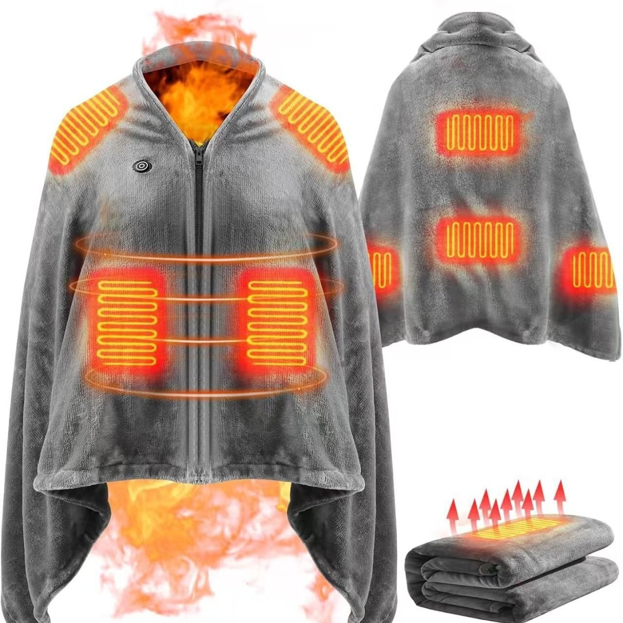 2025 NewUSB Manta chal calenta - Outdoor Camping Heated Blanket reseña y precio