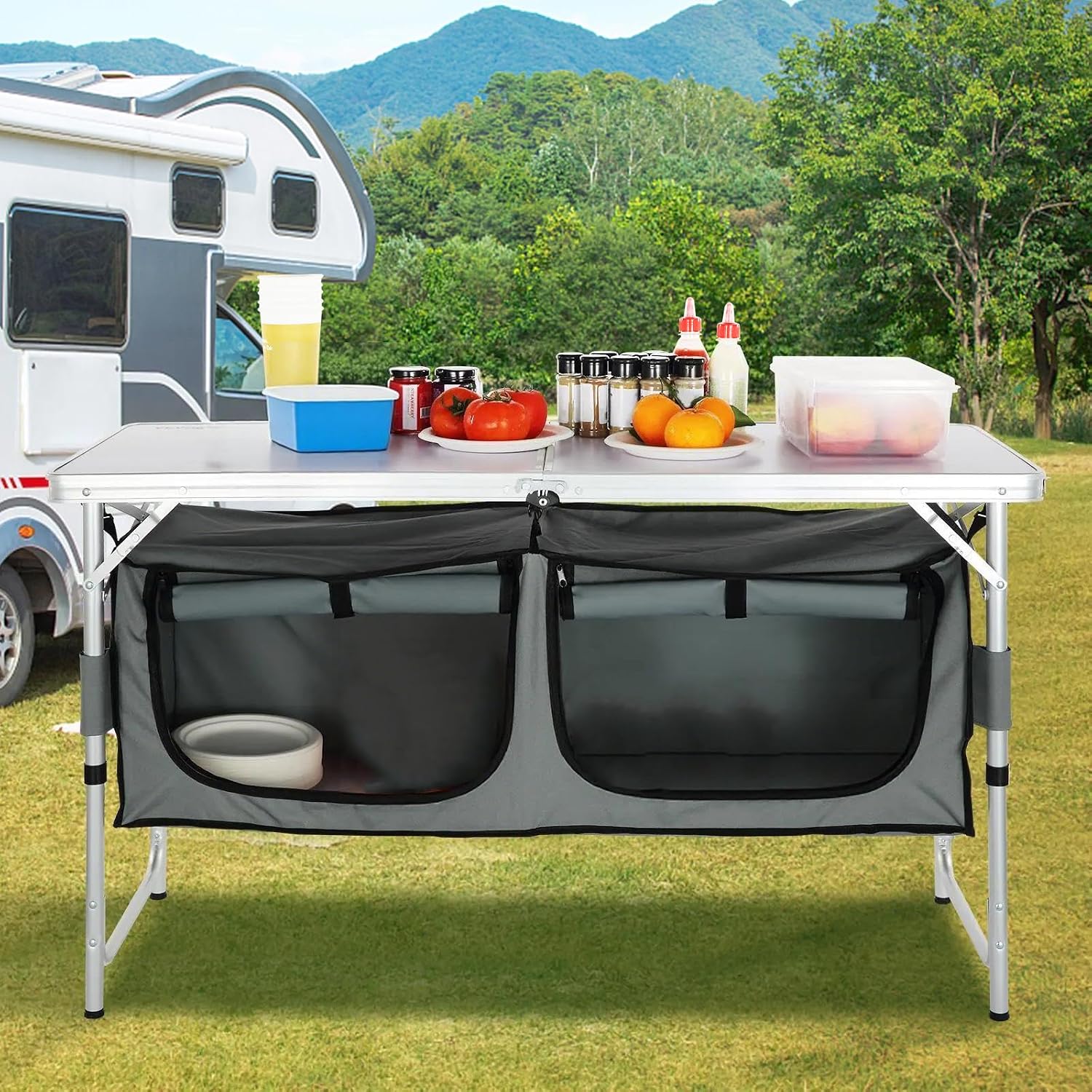 Estación de Cocina para Campin - Outdoor Camping Kitchen Setup reseña y precio
