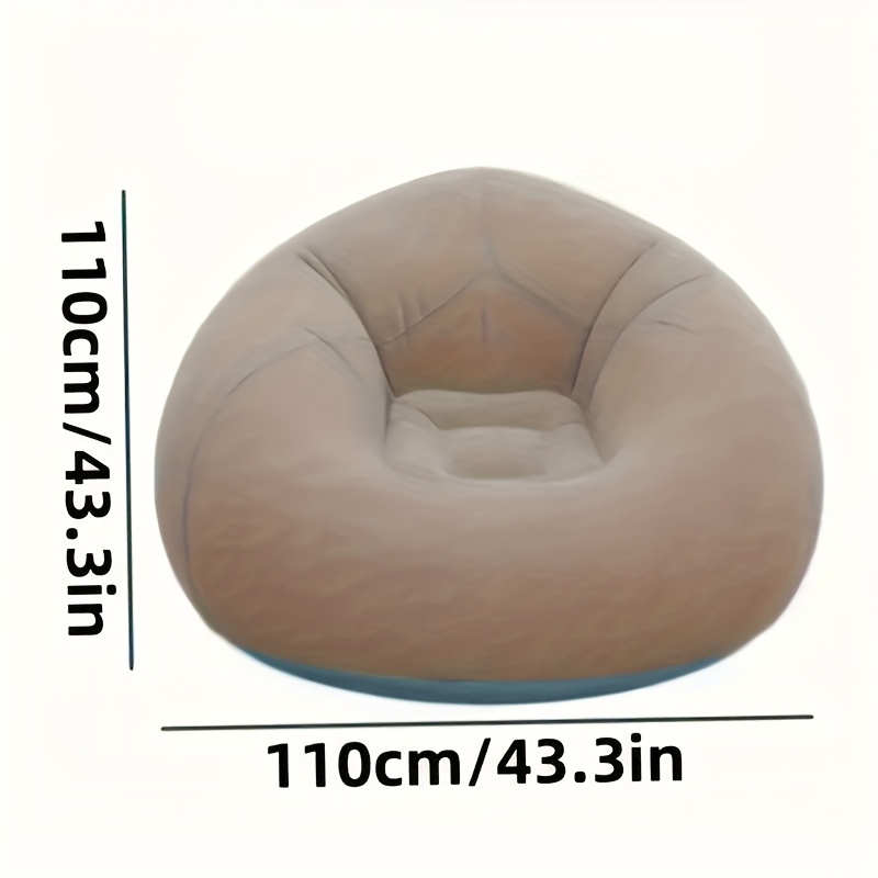 Sofá inflable flocado de PVC,  - Outdoor Camping Lounge Chairs reseña y precio